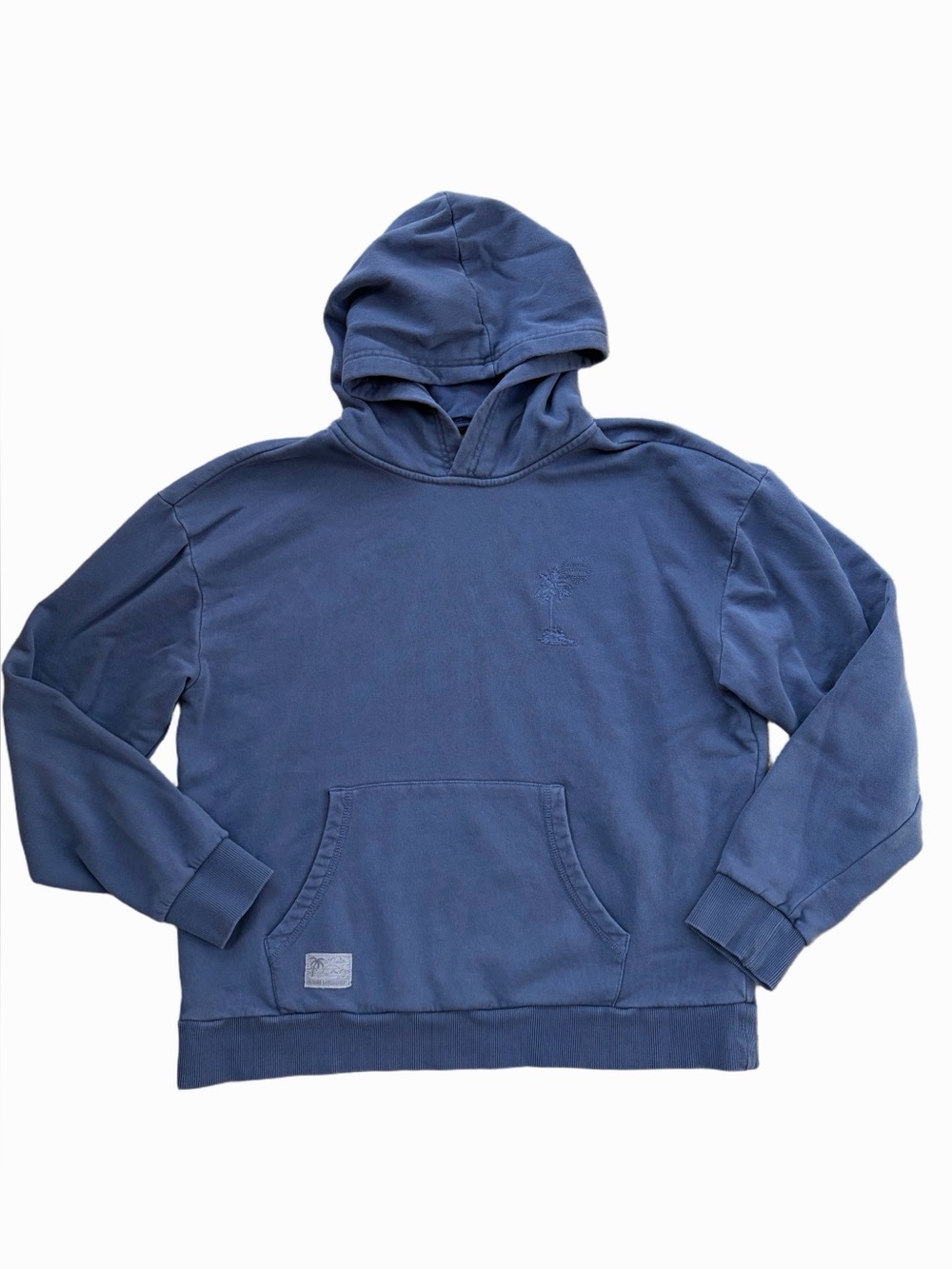 Marine Layer Men’s Size Medium Cloud 9 Fleece Relaxed Hoodie in Blue Indigo